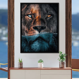 Diving Lion - Zenzdesign - NicheCanvas