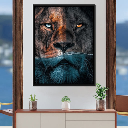 Diving Lion - Zenzdesign Canvas Print