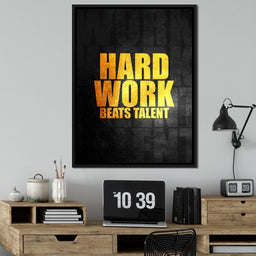 Hard Work Beats Talent - ABConcepts - NicheCanvas