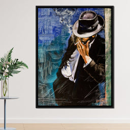 Smoking Man - NicheCanvas