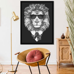 Dressed Up Lion - NicheCanvas