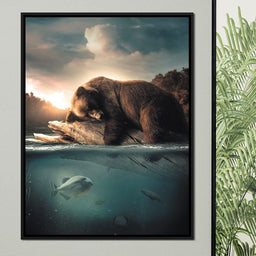 Floating Bear - Zenzdesign - NicheCanvas