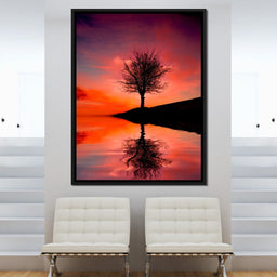 Red Sunset - NicheCanvas