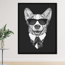 Dressed Up Corgi - NicheCanvas