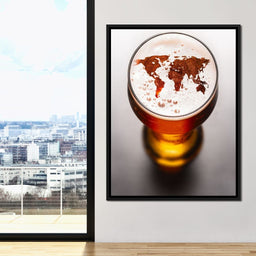 World Map Beer - NicheCanvas
