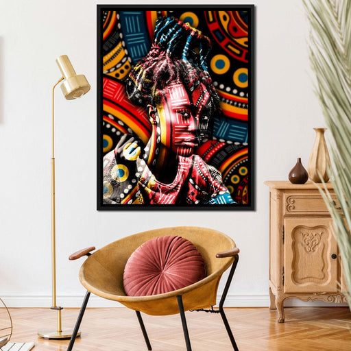 Colorful Portrait - Manuel Alejandro Canvas Print