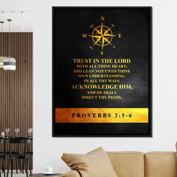 Proverbs 3:5-6 - ABConcepts - NicheCanvas