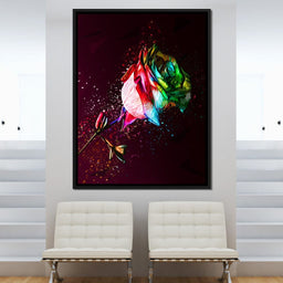 Colored Rose - Milos Karanovic - NicheCanvas