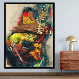 Kirk Hammett's Electric Guitar - Abraham Szomor - NicheCanvas