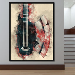 The Demon's Axe Bass Guitar - Abraham Szomor - NicheCanvas