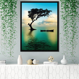 Cyan Tree - NicheCanvas