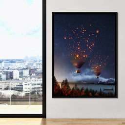 Hot Air Balloon Light - Natacha Einat - NicheCanvas