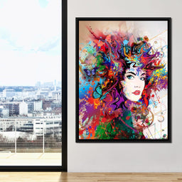 Psychedelic Portrait - NicheCanvas