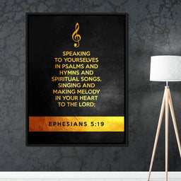 Ephesians 5:19 - ABConcepts - NicheCanvas