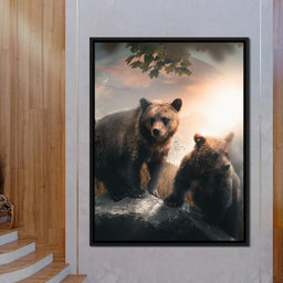 Sunset Bears - Zenzdesign - NicheCanvas