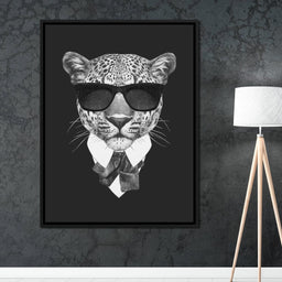 Dressed Up Leopard - NicheCanvas