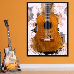 Willie Nelson's Trigger Acoustic Guitar - Abraham Szomor - NicheCanvas