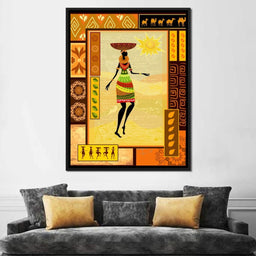 African Art Canvas - NicheCanvas