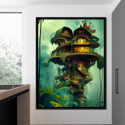Magical Dr Seuss Tree House - Johanjjf - NicheCanvas