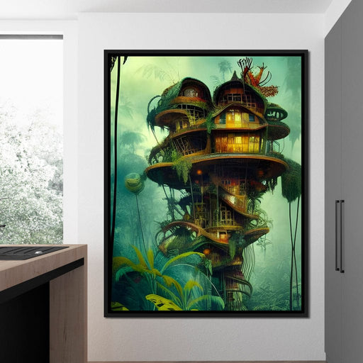 Magical Dr Seuss Tree House - Johanjjf Canvas Print