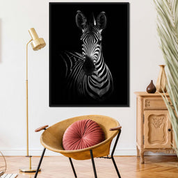 Black and White Zebra - NicheCanvas