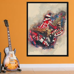 Eddie Van Halen's Electric Guitar - Abraham Szomor - NicheCanvas