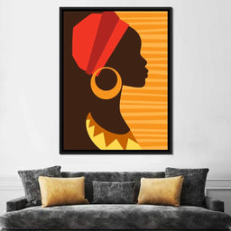 African Woman Profile - NicheCanvas