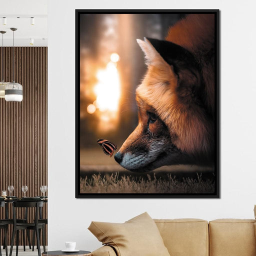 Fox Butterfly - Zenzdesign Canvas Print