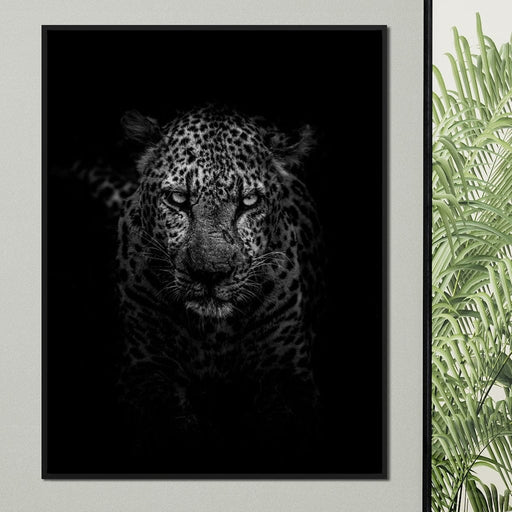 Leopard Black & White - Johanjjf Canvas Print