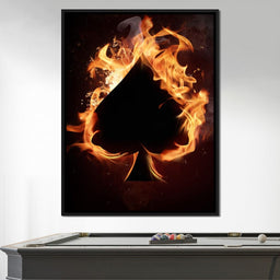 Spade on Fire - NicheCanvas