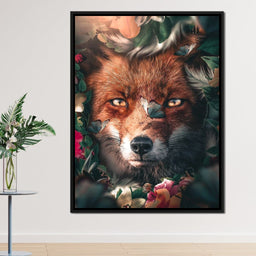 Floral Fox - Zenzdesign - NicheCanvas