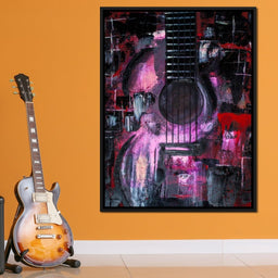 Abstract Guitar - NicheCanvas