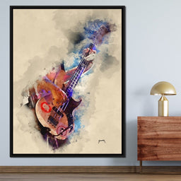 Flea's Bass Guitar - Abraham Szomor - NicheCanvas