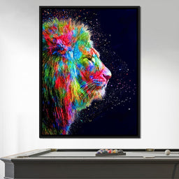 Colored Lion - Milos Karanovic - NicheCanvas