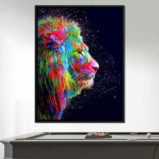 Colored Lion - Milos Karanovic Canvas Print