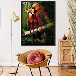 Beautiful Parrots - Milos Karanovic - NicheCanvas
