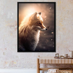 Fox Butterfly Glow - Zenzdesign - NicheCanvas