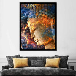 Buddha's Profile - NicheCanvas