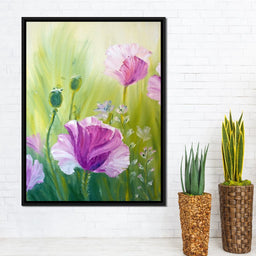 Purple Poppies - NicheCanvas