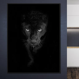 Black and White Panther - NicheCanvas