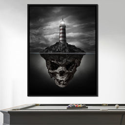Skull Lighthouse - NicheCanvas