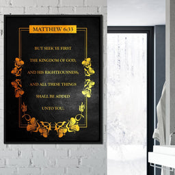 Matthew 6:33 - ABConcepts - NicheCanvas