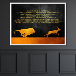 Lion & Gazelle - ABConcepts - NicheCanvas