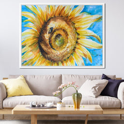 Golden Sunflower - NicheCanvas