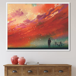 Admiring The Red Clouds - NicheCanvas