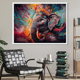 Ganesh Color Splash - NicheCanvas