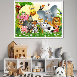Cute Animals Canvas - NicheCanvas