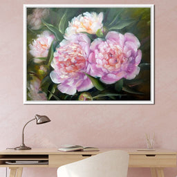 Blooming Peonies - NicheCanvas