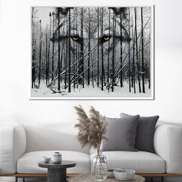 Wolf Winter Woods - Johanjjf - NicheCanvas