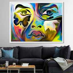 Multicolored Artistic Abstraction - NicheCanvas
